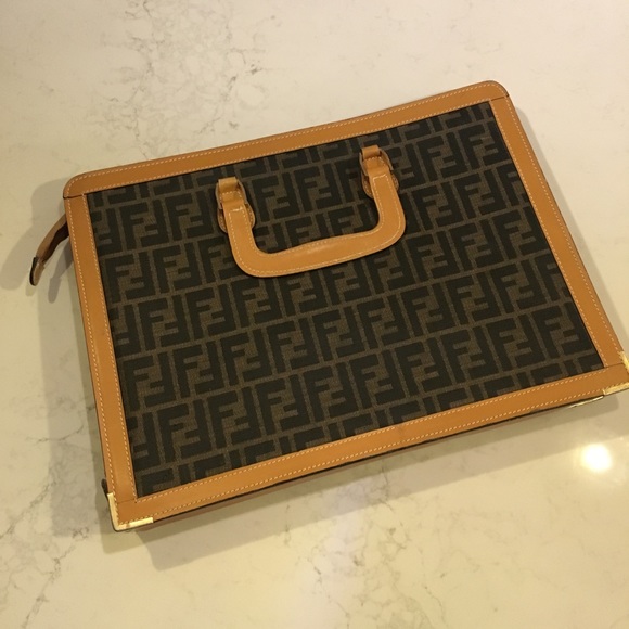 Fendi Other - 1980’s authentic Fendi Zucca Briefcase (RARE)